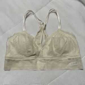 Aerie Cream Lace Bralette